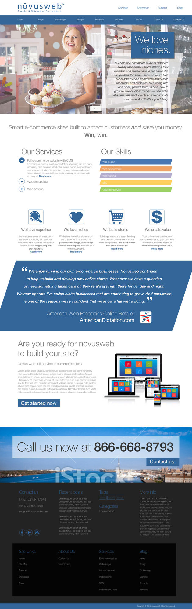 novusweb website design